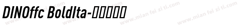 DINOffc BoldIta字体转换
